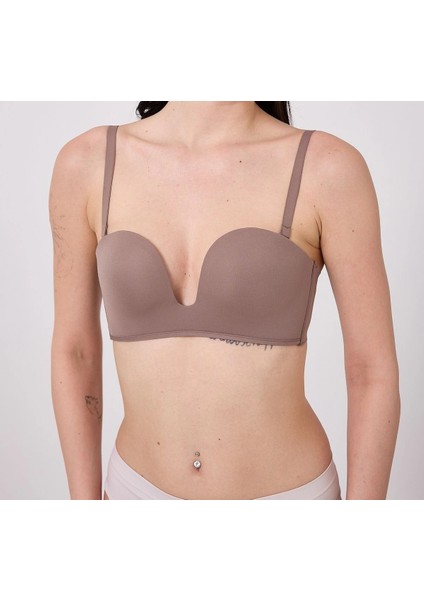 Freshness MSF05 Destekli V Dekolte Lazer Kesim Sütyen