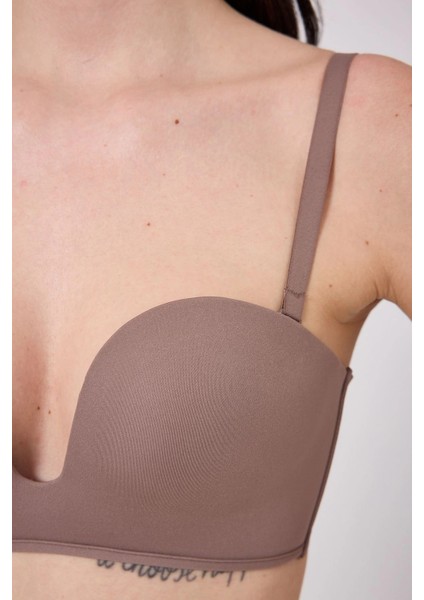 Freshness MSF05 Destekli V Dekolte Lazer Kesim Sütyen