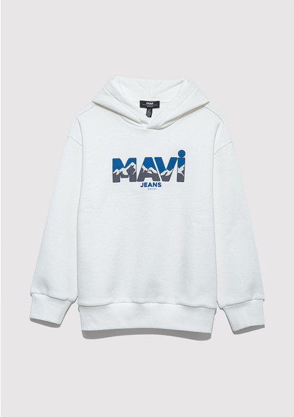 Mavi Jeans Baskılı Ekru Sweatshirt 6S10158-70057 modelleri