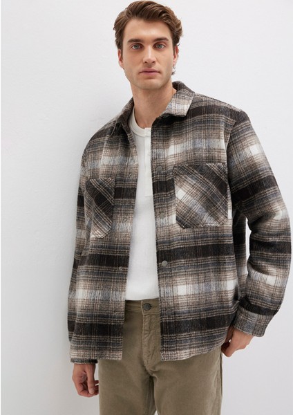 Kareli Kahverengi Ceket 0110745-91228