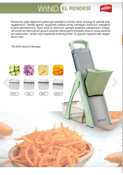Aro W Wind El Rendesi Fenomen Rende Çok Amaçlı Doğrayıcı fiyatları