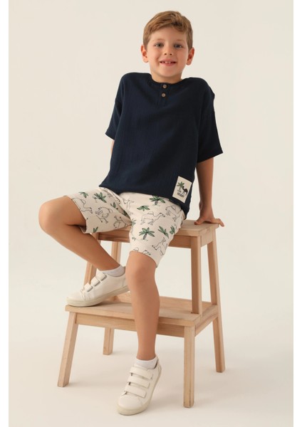 Roly Poly 3342-2 Erkek Çocuk Kapri Takım