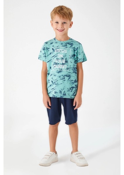 Arnetta 2566-2 Erkek Çocuk Kısa Kol Kapri Takım