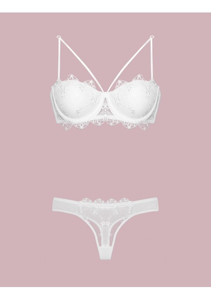 Nurteks 4591 Destekli Dantelli Sütyen Takım