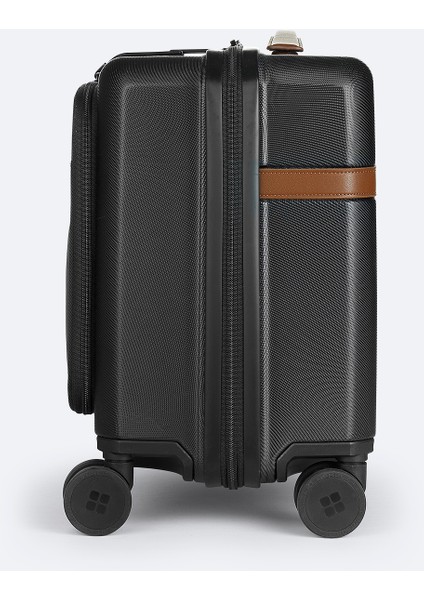 Erkek Siyah Polipropilen Kilitlenebilir Laptop Bölmeli Küçük Boy Bavul B008110 fırsatları