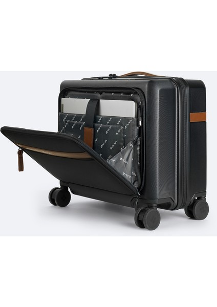 Erkek Siyah Polipropilen Kilitlenebilir Laptop Bölmeli Küçük Boy Bavul B008110 indirimleri