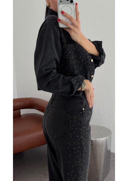 Taşlı Antrasit Jean fiyatları