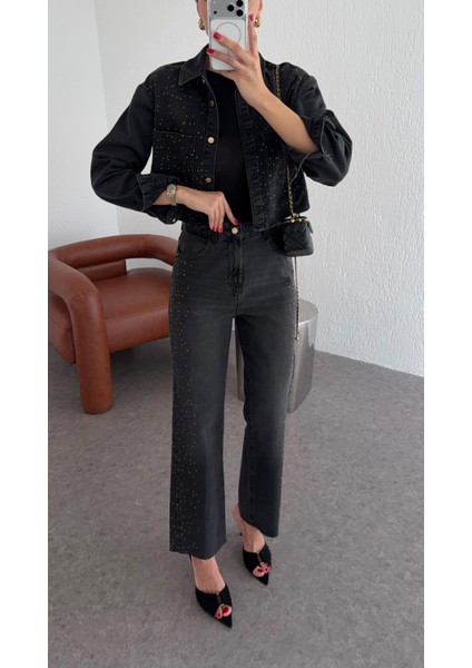 Taşlı Antrasit Jean fırsatları