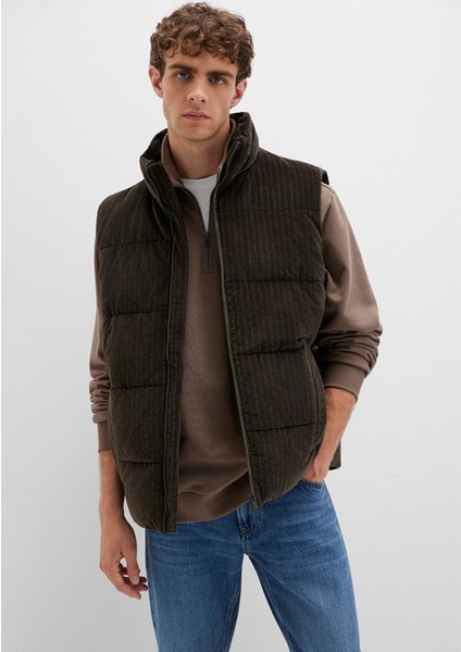 Kahverengi Kadife Şişme Yelek 0110659-71552 modelleri