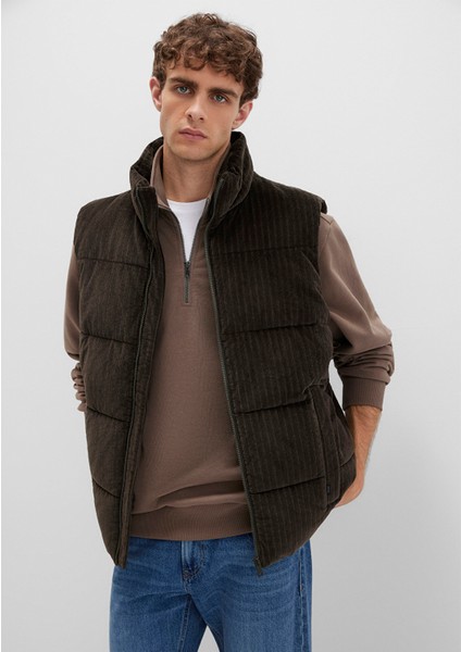 Kahverengi Kadife Şişme Yelek 0110659-71552 indirimleri