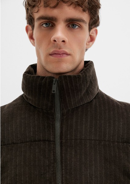 Kahverengi Kadife Şişme Yelek 0110659-71552