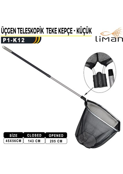 Üçgen Teleskopik Teke Kepçe Küçük