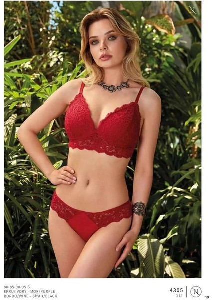 Nurteks 4305 Desteksi Sütyen Takımı