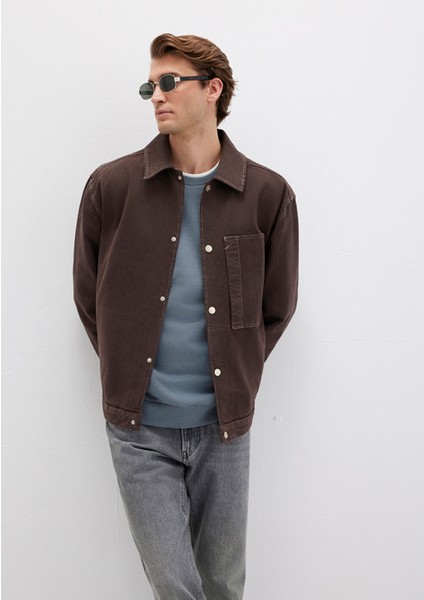 Cep Detaylı Kahverengi Gömlek 0211779-70219 fiyatları