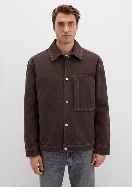 Cep Detaylı Kahverengi Gömlek 0211779-70219 fırsatları