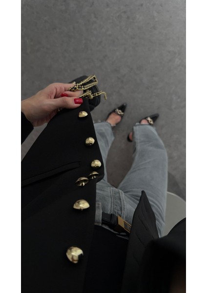Gold Düğmeli Siyah Ceket fiyatları