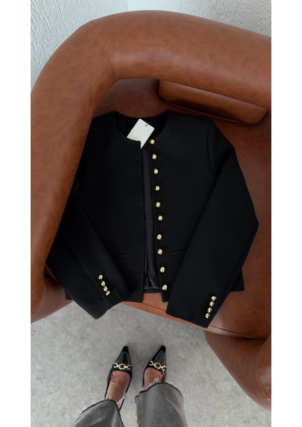 Gold Düğmeli Siyah Ceket indirimleri