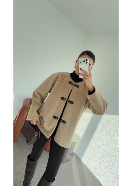 Kancalı Bej Ceket modelleri