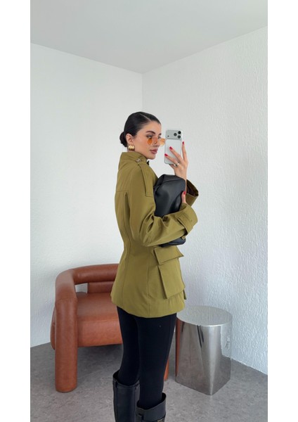 Dik Yaka Haki Ceket fiyatları