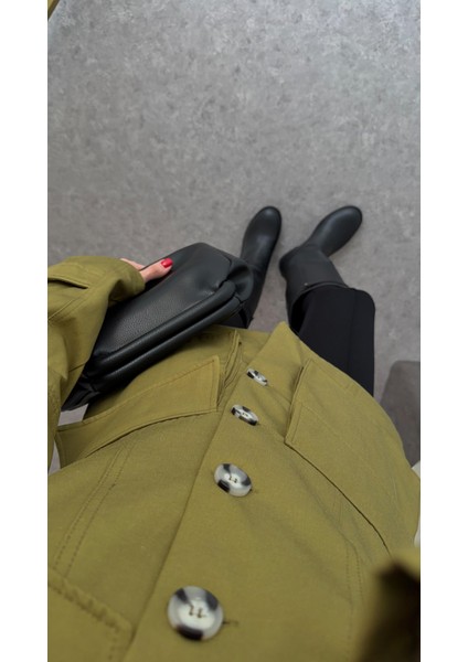 Dik Yaka Haki Ceket fırsatları