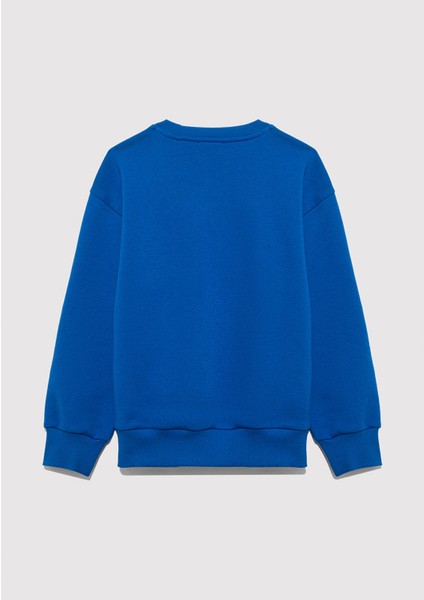 MVJNS Bisiklet Yaka Mavi Sweatshirt 6S10157-82491 indirimleri