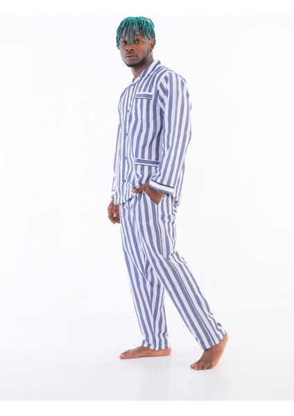 Kocabey 4007 Uzun Kol Çizgili Gaffur Erkek Pijama Takım modelleri