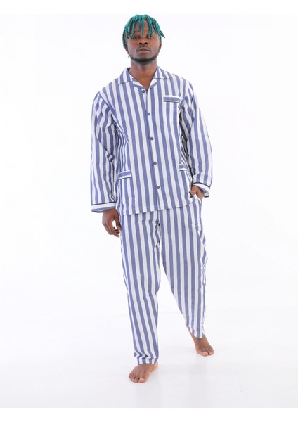 Kocabey 4007 Uzun Kol Çizgili Gaffur Erkek Pijama Takım fırsatları
