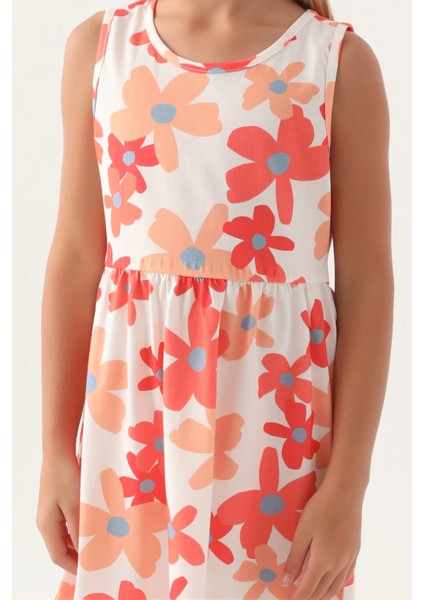 Roly Poly 3393-3 Kız Çocuk Çiçekli Elbise fırsatları