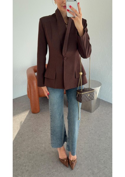 Şal Yaka Kahve Ceket modelleri