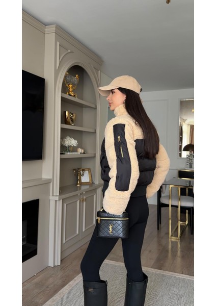 Peluş Detaylı Şişme Mont fiyatları