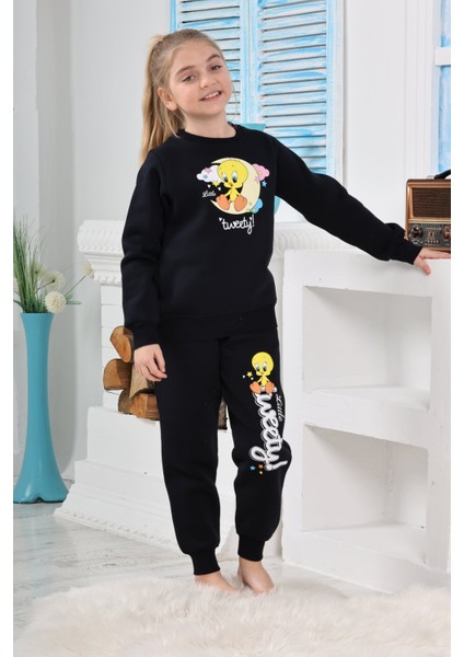 Kapitex 6182 Kız Çocuk Twety Baskılı Uzun Kol Pijama Takımı fiyatları