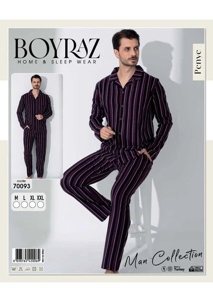 Boyraz 70093 Erkek Uzun Kol Penye Pijama Takımı