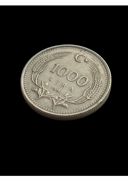 1000 Türk Lira 1991 Madeni Koleksiyon Para. Antika Madeni Para.