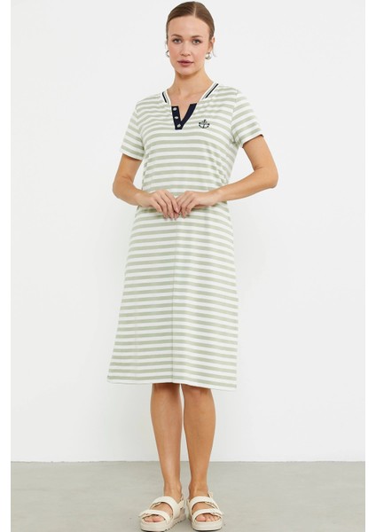 Sementa 77490 Marine Yaka Detaylı Penye Elbise fiyatları