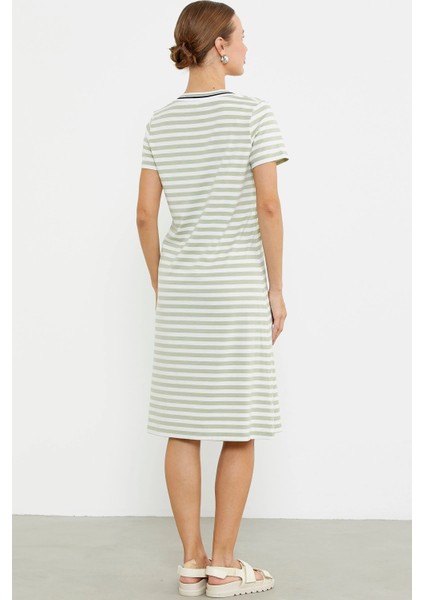 Sementa 77490 Marine Yaka Detaylı Penye Elbise indirimleri