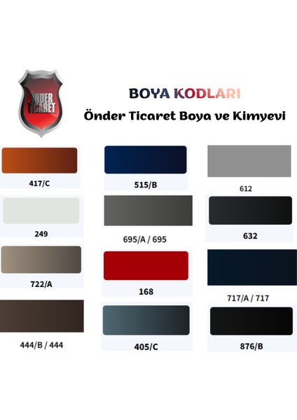 Fıat Egea Aracınızın Renk Koduna Özel Rötuş Boyası fiyatları