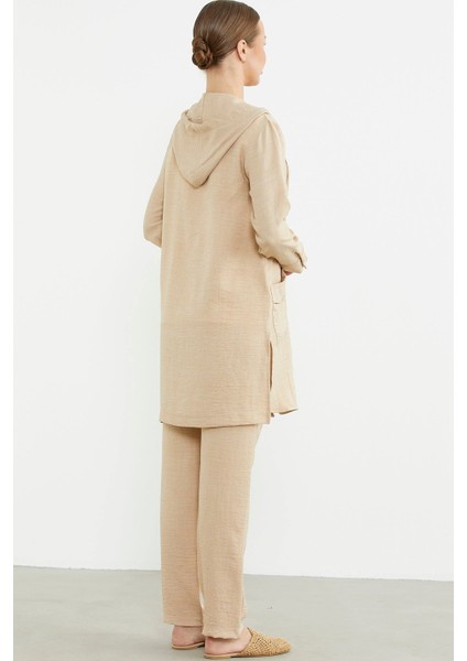 Sementa 76473 Büyük Beden Keten Görünümlü Üçlü Takım indirimleri