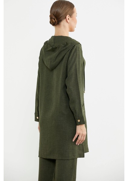 Sementa 76473 Büyük Beden Keten Görünümlü Üçlü Takım