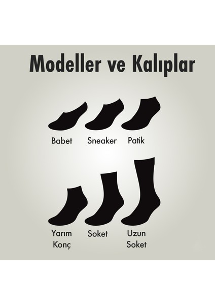 Gri Patik Penye Çorap 7 Çift fırsatları