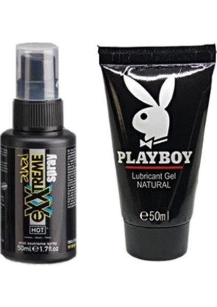 Hot Exxtreme Erkeklere Özel Sertleşme Sprey 50 ml Playboy Lubricant 50ML Jel
