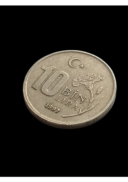 10 Bin 1997 Madeni Koleksiyon Para. Antika Madeni Para.