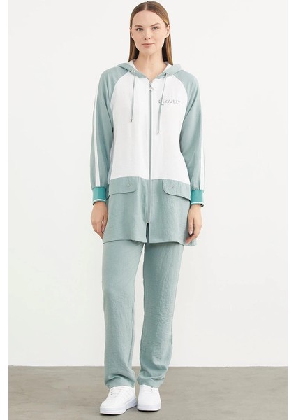 Sementa 76318 Fermuarlı Tunik Krep Takım