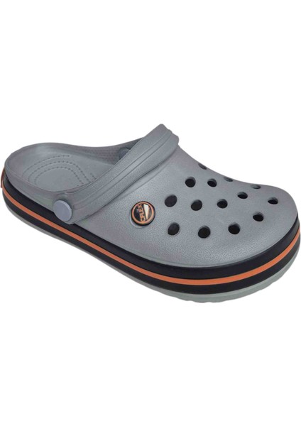 Gri Unisex Cross Delikli Terlik - Hafif ve Rahat Yazlık Günlük Bahçe Terliği modelleri