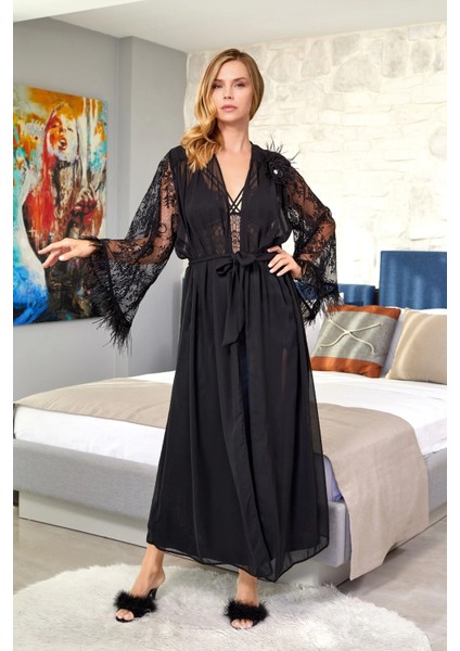 Aqua 24605 Bayan Gecelik Sabahlık Takımı