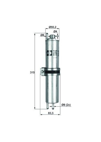 YAKIT FILTRESI BMW N62 M54 E65 2003-2008 16126750475 13327503413