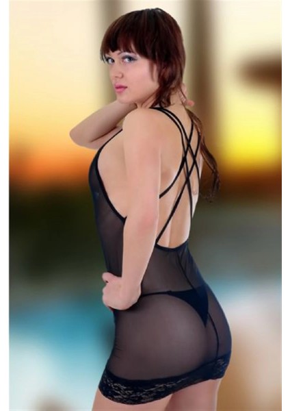 TP042318 Transparan Seksi Gecelik