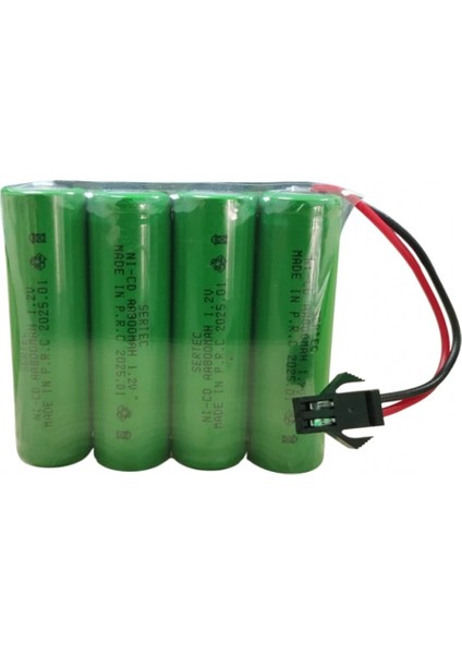 SERTEC 4.8V 4S1P AA 800 MAH KABLO + SİYAH KONNEKTÖRLÜ OYUNCAK PİLİ