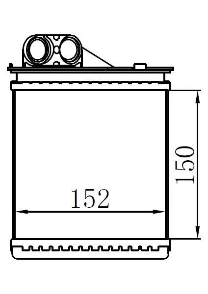 X KALORİFER RADYATÖRÜ BRAZİNG LOGAN 2005DUSTER 2010SANDERO 2010 150X152X32 6001547484