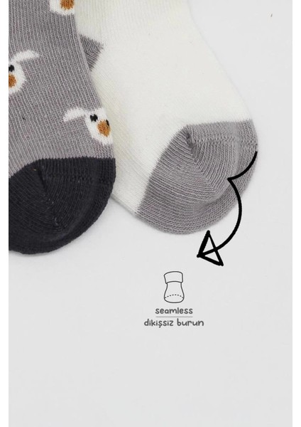 Bfs Bistyle Love Dog Penye Soket Çorap 2'li BS10118 Gri modelleri