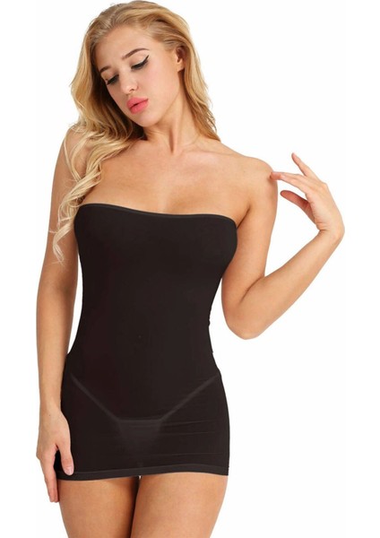 Şeffaf Straplez Fantazi Gecelik